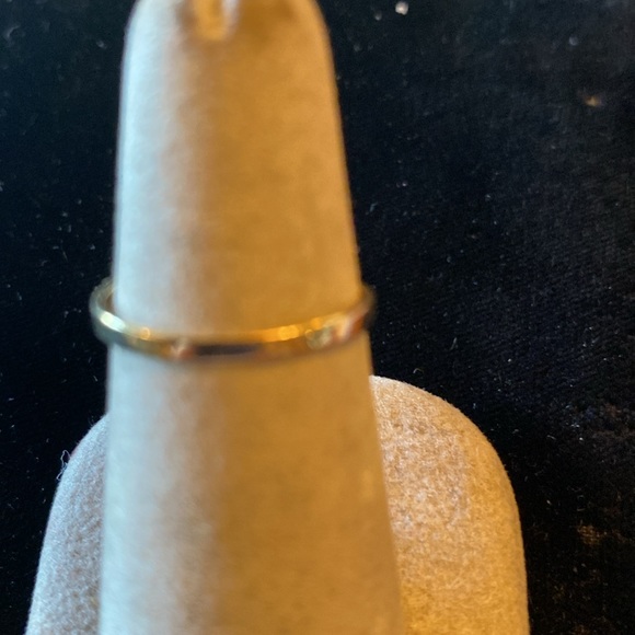 14K Blue Zircon Ring with Diamonds - Picture 5 of 7